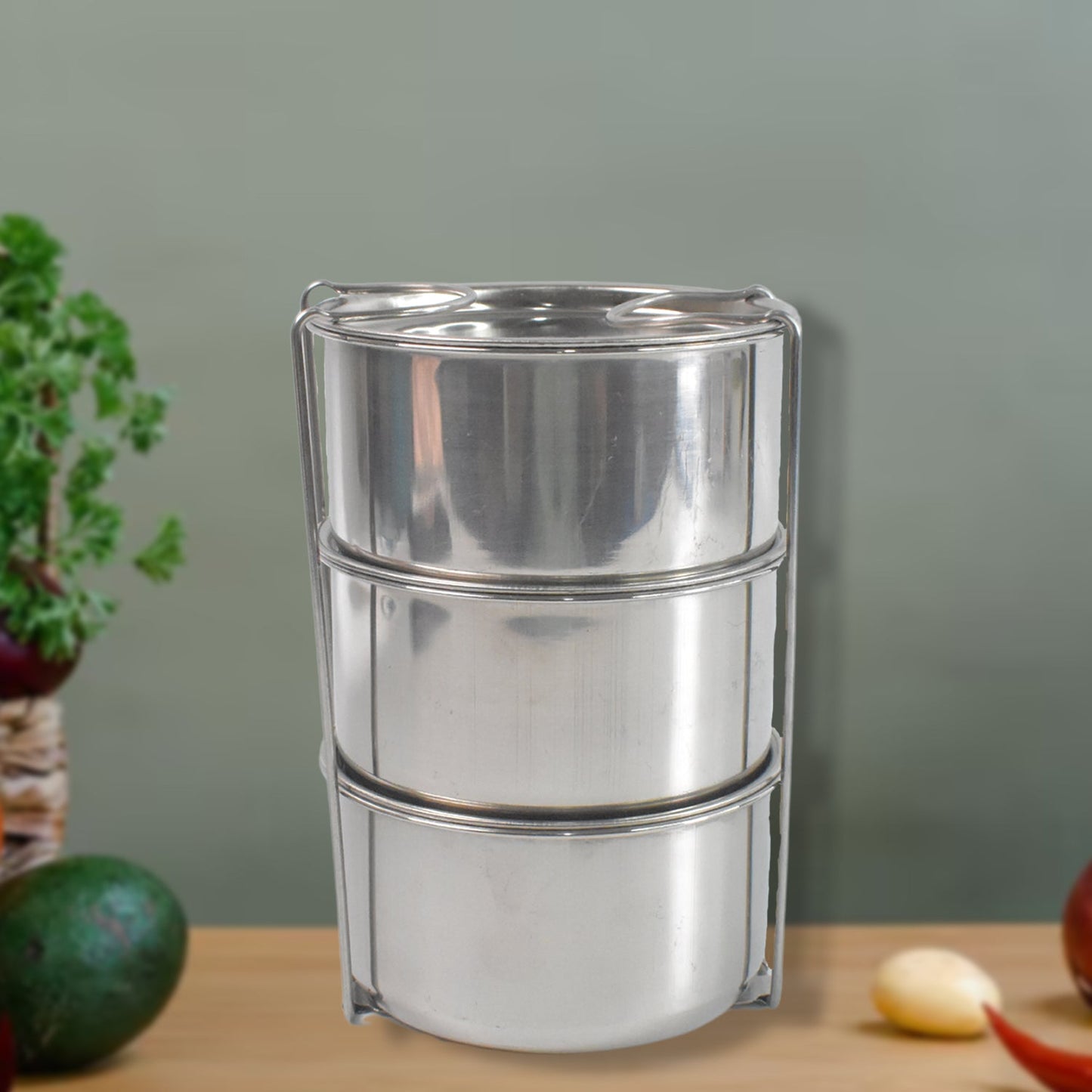 Stackable Insulated Tiffin with Handle (1 Pc): Leakproof, Hot Food Container