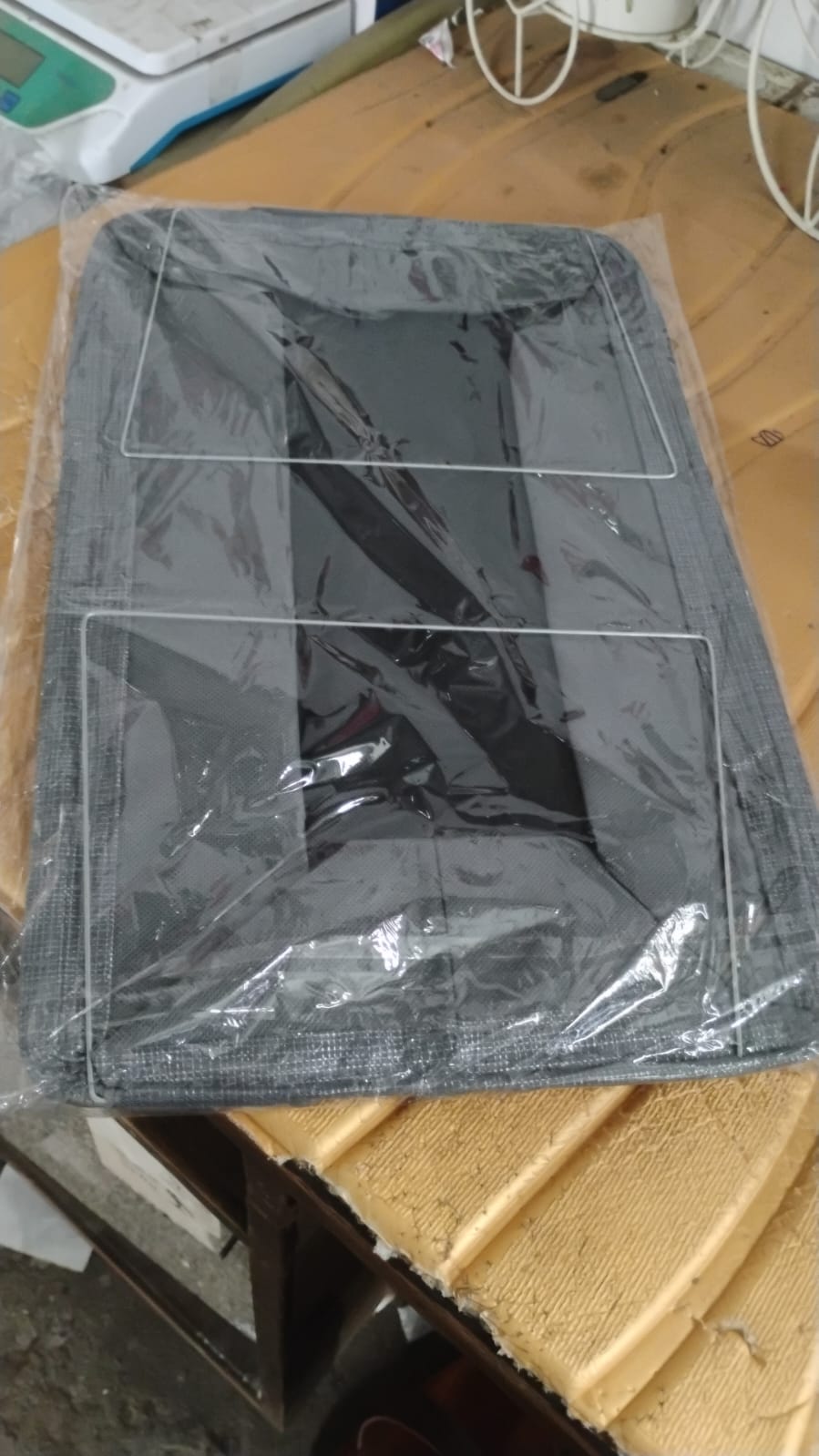 Foldable Cloth Storage Organizer Bag With Handles (Approx 46x27Cm\1Pc)