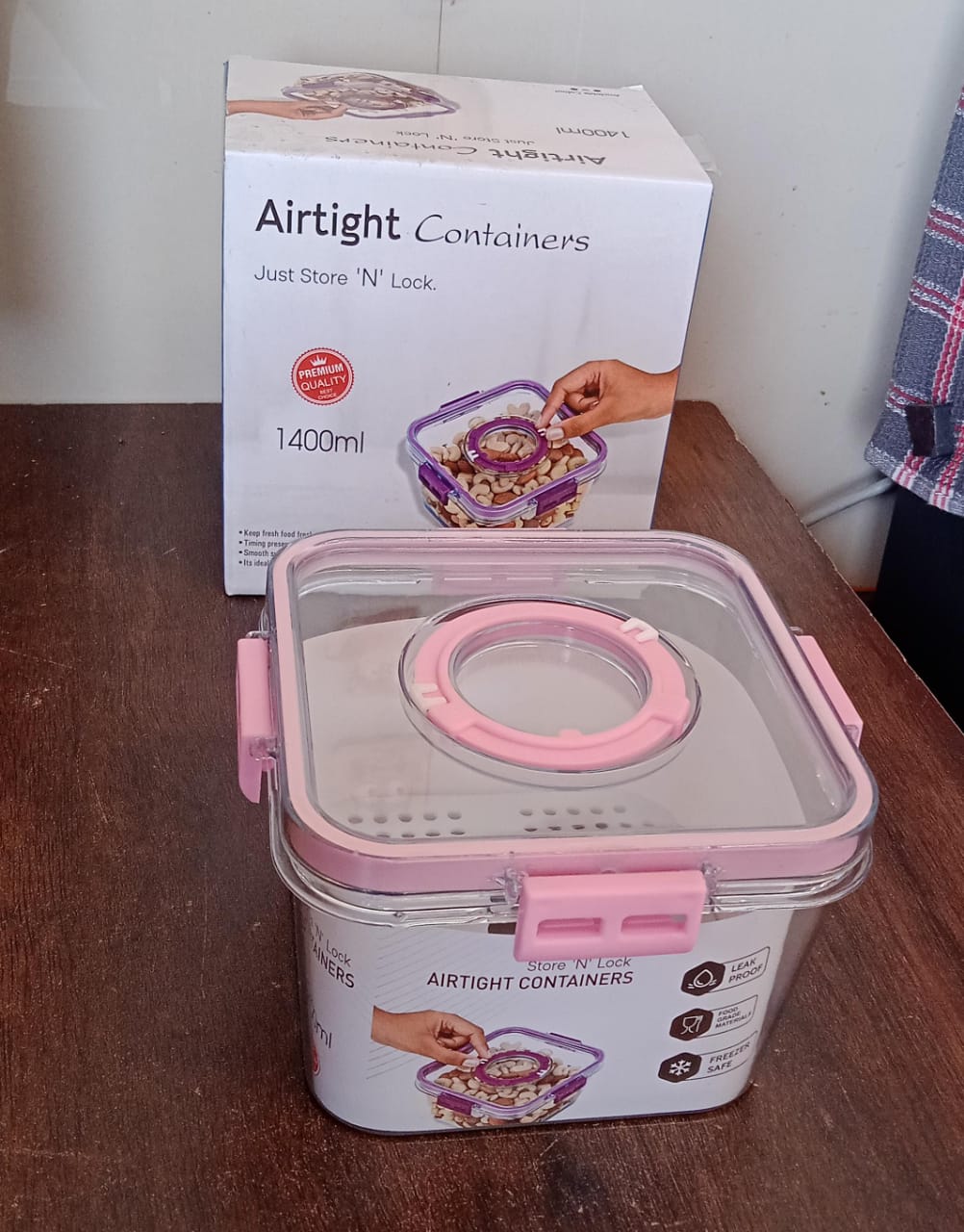 High Quality Plastic Food Storage ContainerFood Box (1400ML)