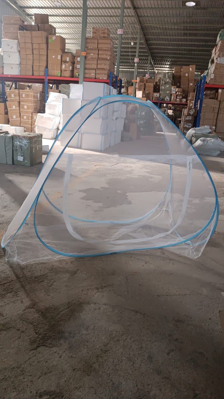 Premium Polyester Foldable Mosquito Net Tent (100 Cm Long / 1 Pc)
