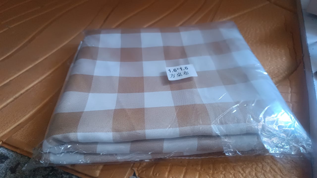Reusable Table Cloth / Cover for Dining Picnic (160×160 Cm / 1 Pc)