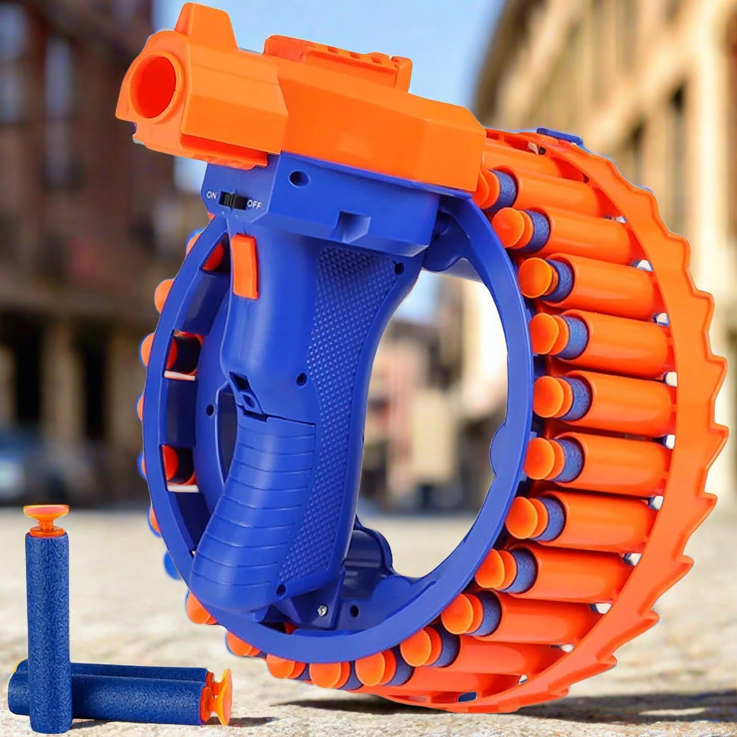 Amazing Toy Gun, Electric Gun for Children, 28 Soft Bullets for Youth Safety