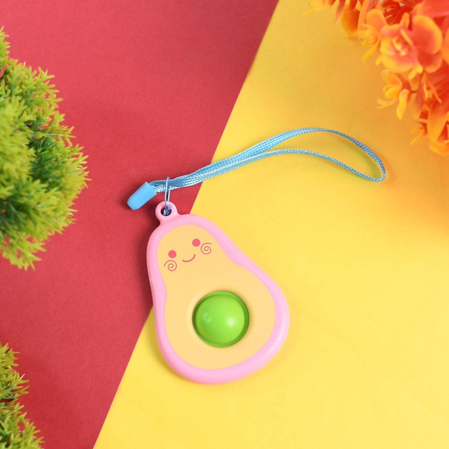 Avocado Push Pop Keychain