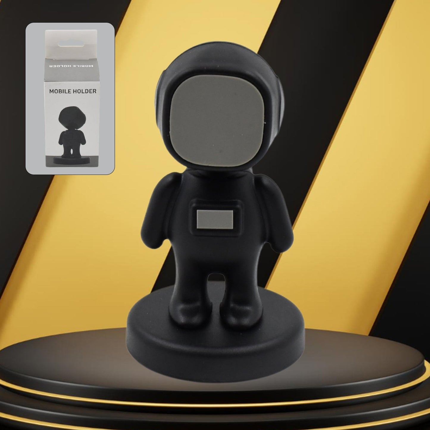 Cartoon Astronaut Magnetic Mobile Phone Holder – 360° Rotating Car Mount (1 Pc)