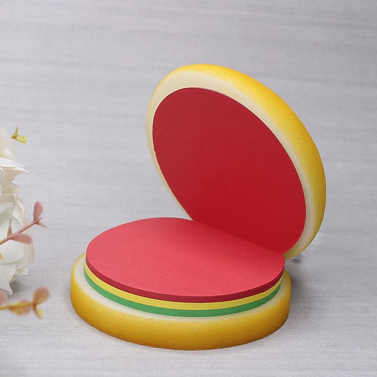 Burger Shaped Note / Sticky Notes / Memo Notes, Unique Mini Notes (Multicolor)