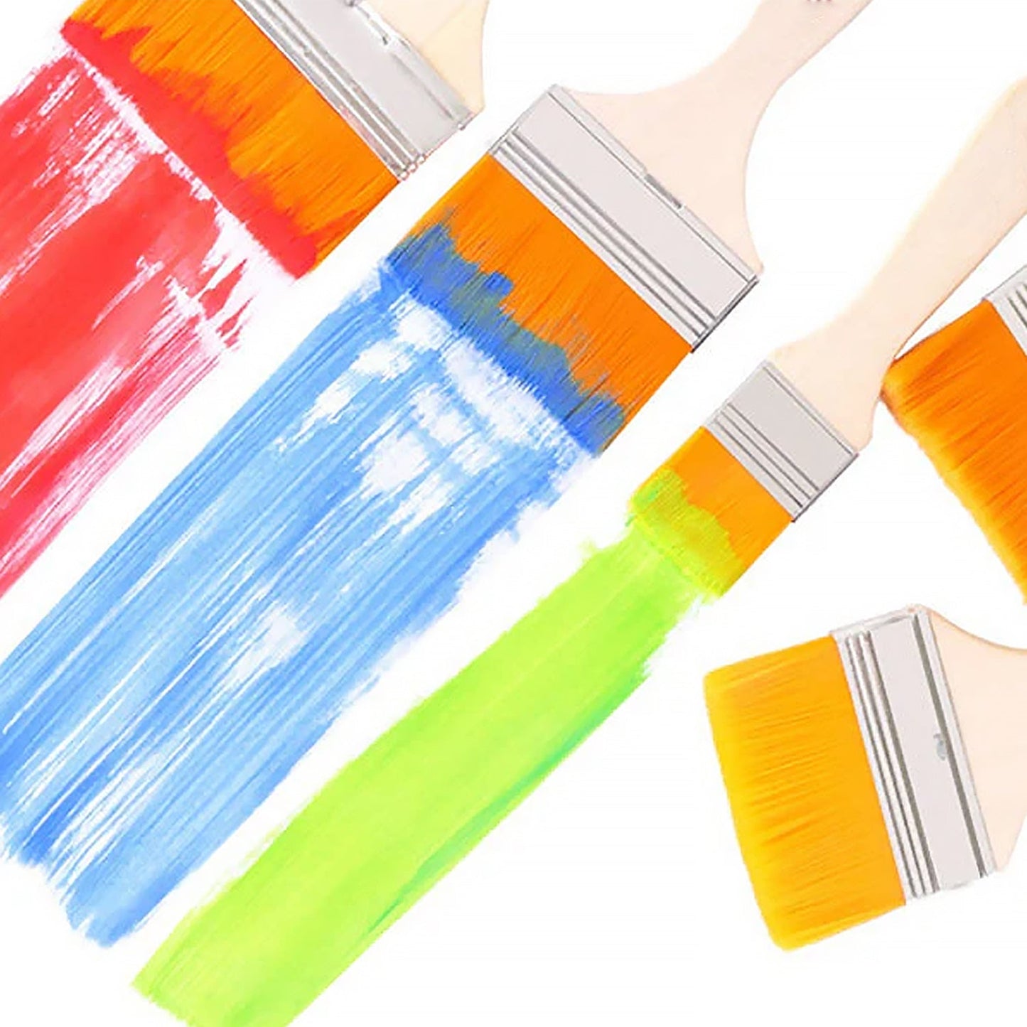 Nylon Pine Painting Brush Set – Dusting & Wall Paint Brushes (6 Pc Set)
