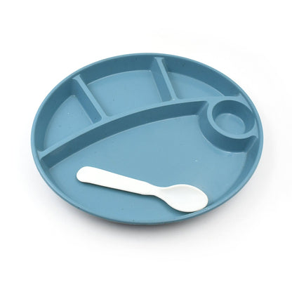 Biodegradable 5-Compartment Food Plate for Kids, BPA-Free (1 Pc)