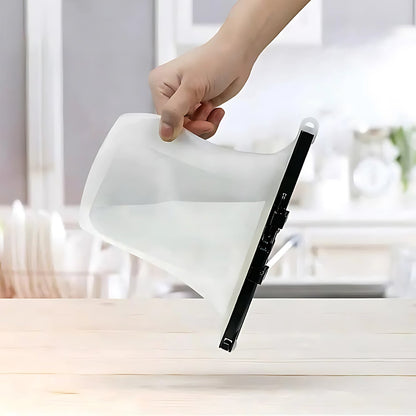 Reusable Silicone Food Storage Bag for Snacks (1 Pc, Leakproof, BPA Free)