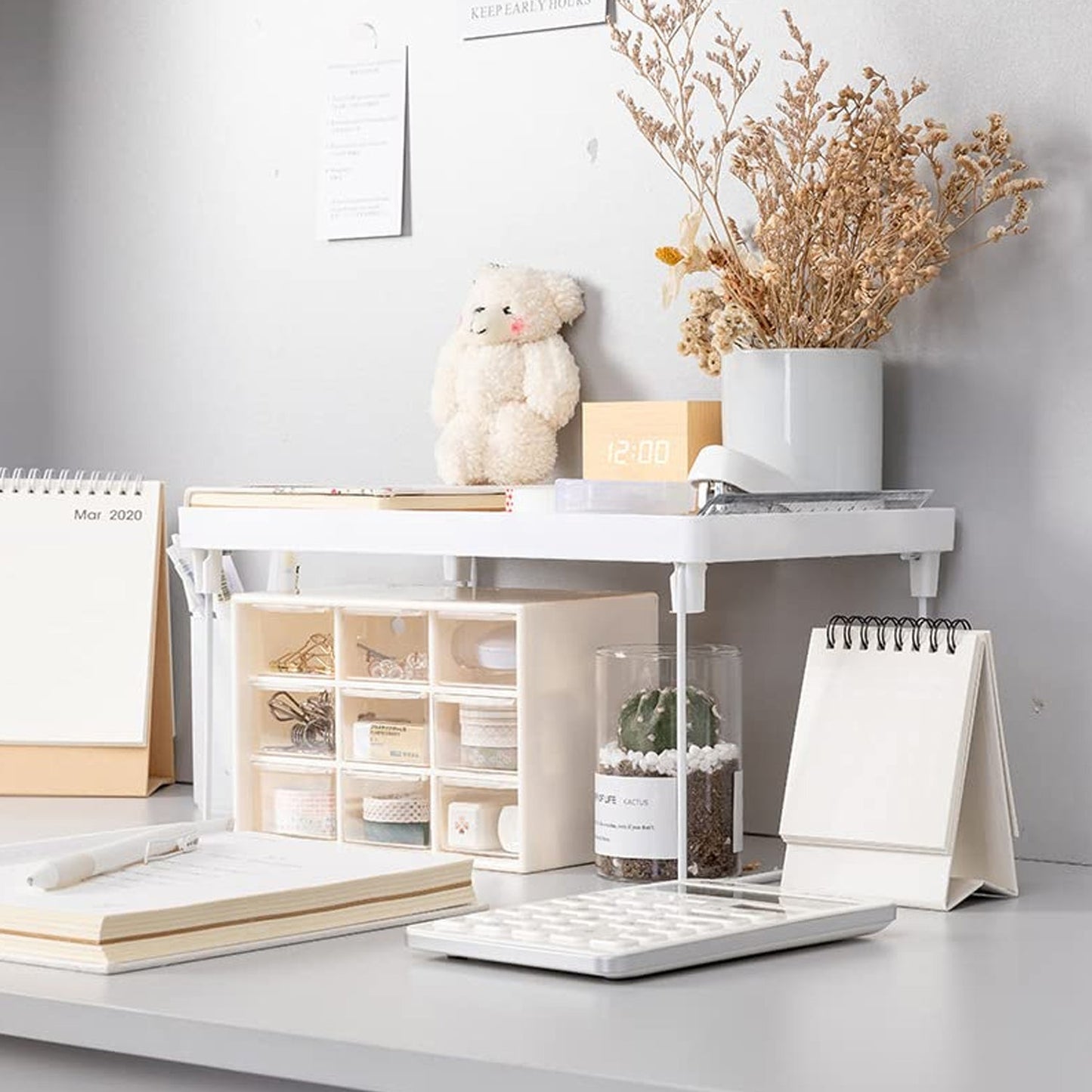 Plastic Bathroom Organizer Kitchen Utility Storage Rack (32x19.5 Cm / 1 Pc)