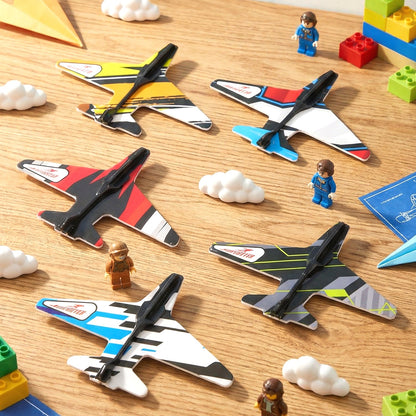 Air Battle Plane Launcher Gun Toy for Kids – Foam Glider Set (1 Set)