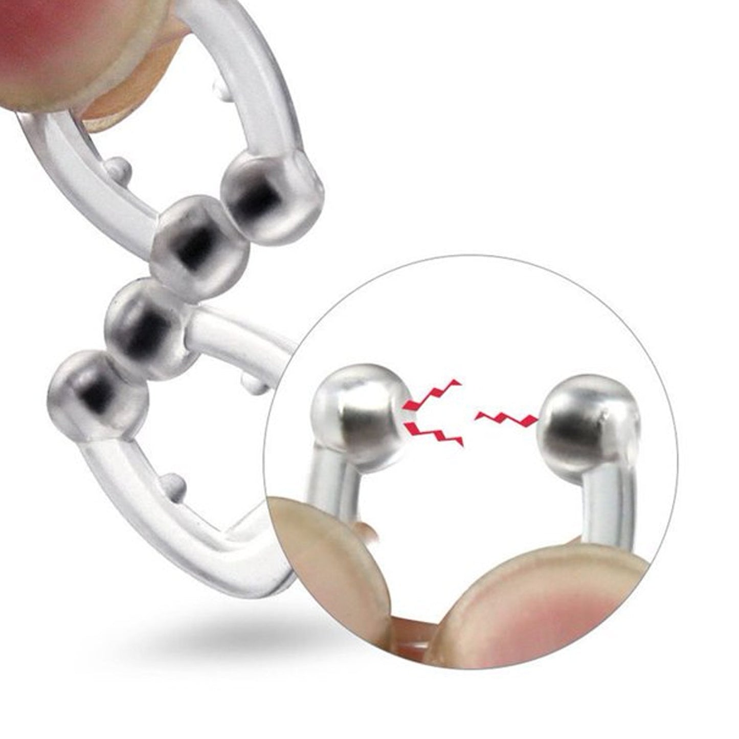 Silicone Magnetic Nose Clip Anti Snore Device for Heavy Snoring Sleeper (1 Pc)