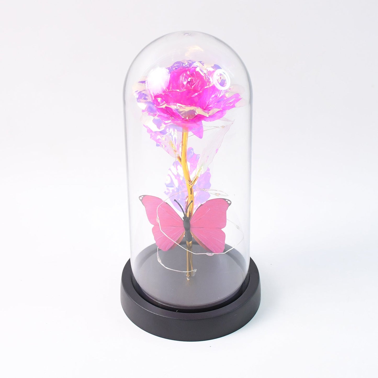 Blush Lite Rose & Wings Display