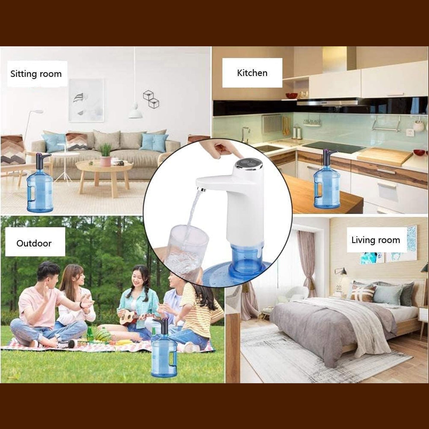 USB Electric Water Dispenser Pump, Portable Bottle Pump for Home & Travel Use