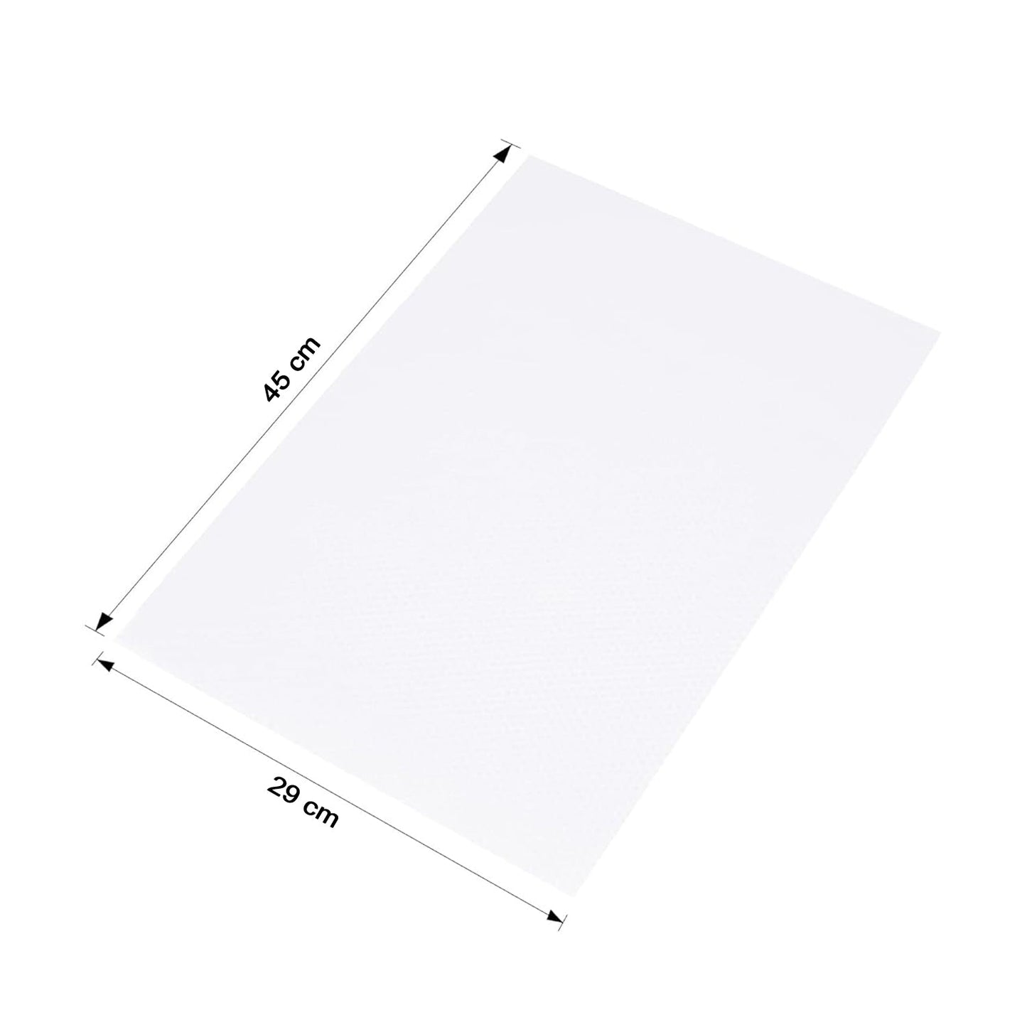 Transparent Plastic Fridge Mat 45 × 29 cm (1 Pc)
