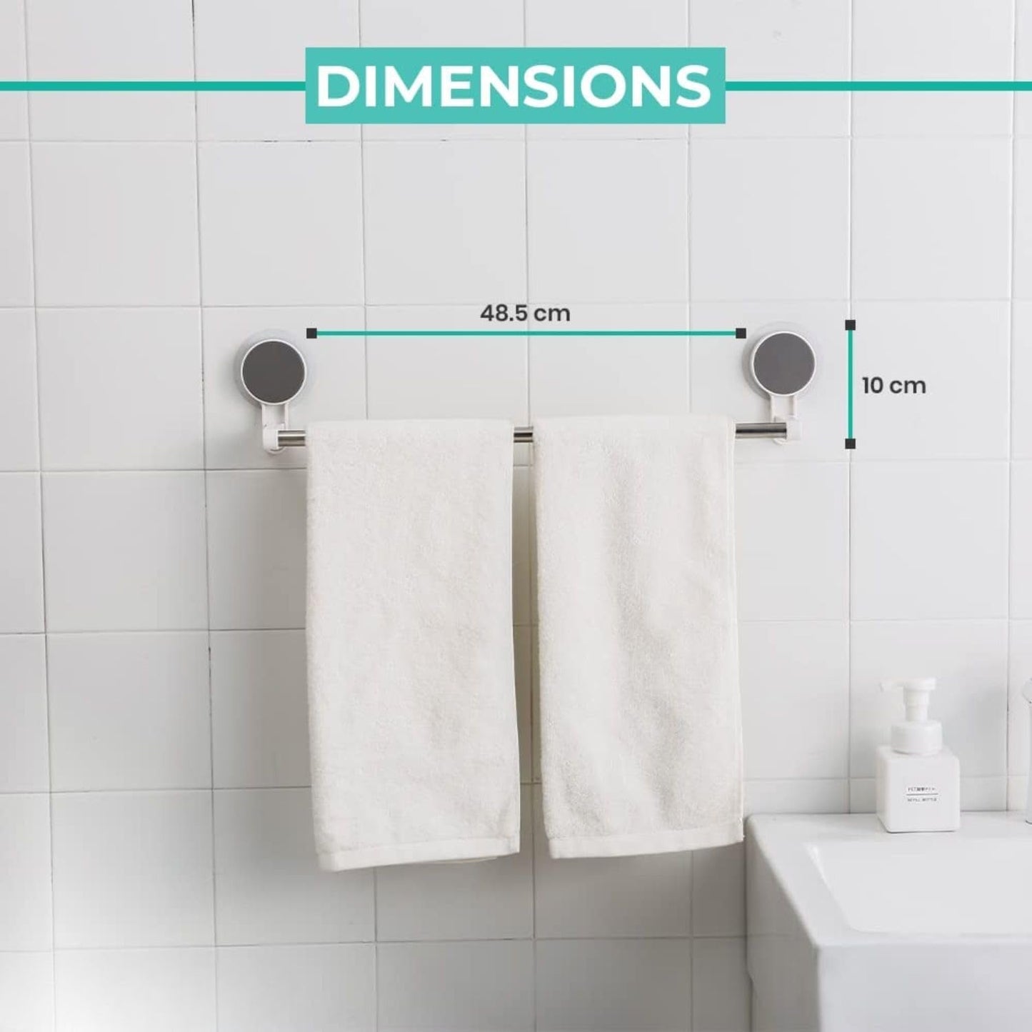 Self-Adhesive Towel Rod - (1 Pc)