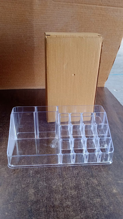 16 Compartment Cosmetic Makeup Jewellery Lipstick Storage Organiser Box