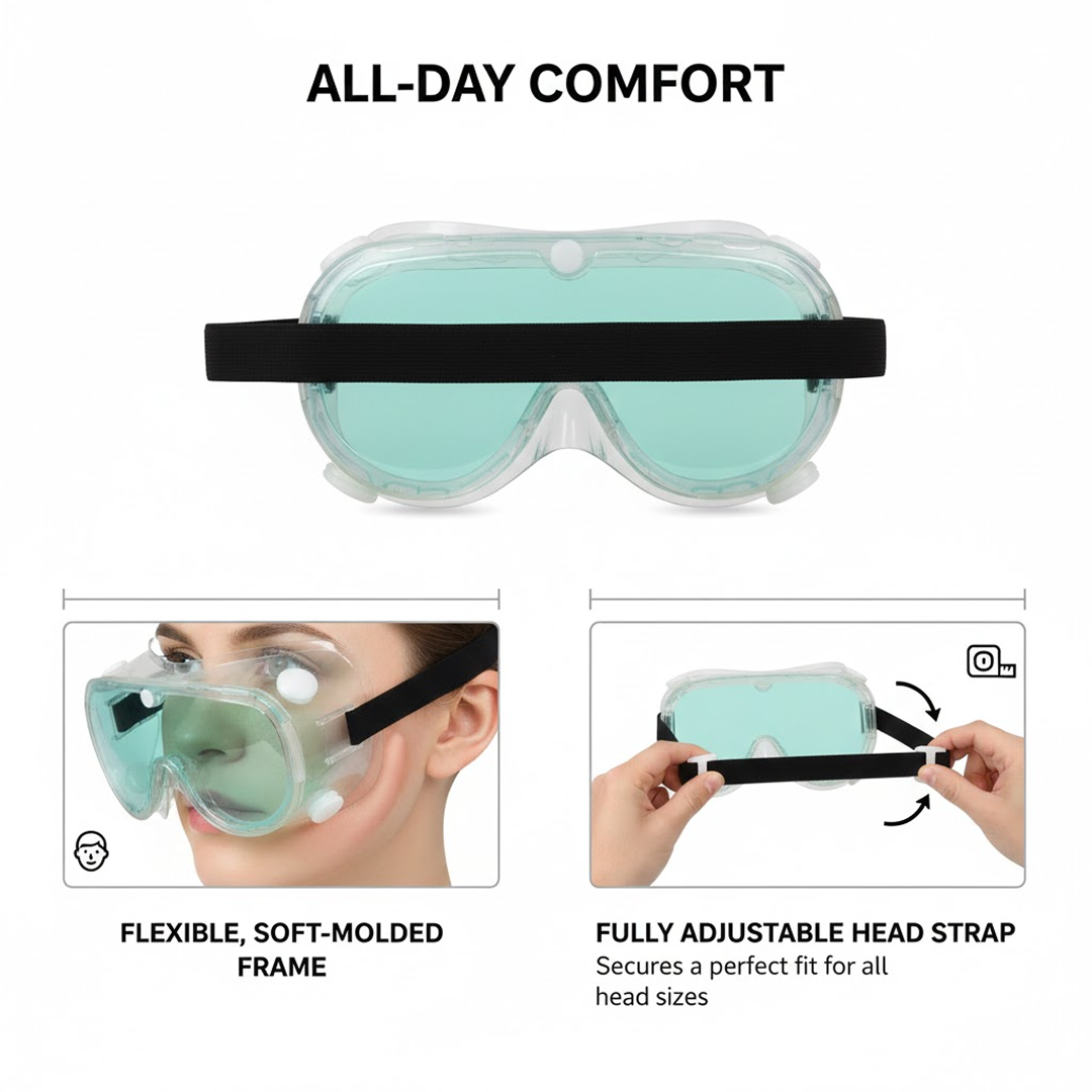 Eye Safety Goggles, Technic Safety Goggles Protection (1 Pc)