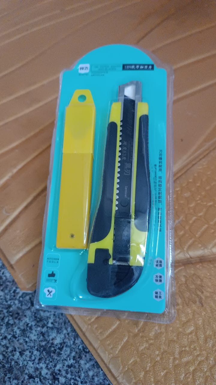 Cutter Knife Set 1 Replacement Blades, Cutter Knife Advanced Tool (1 Pc / Mix Color)