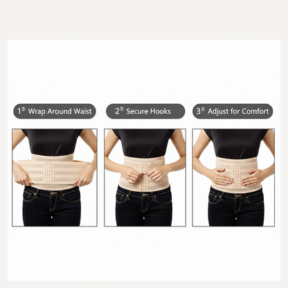 2 Hooks Waist Trimmer Belt Shaper Cincher Trimmer Body shape - (L)