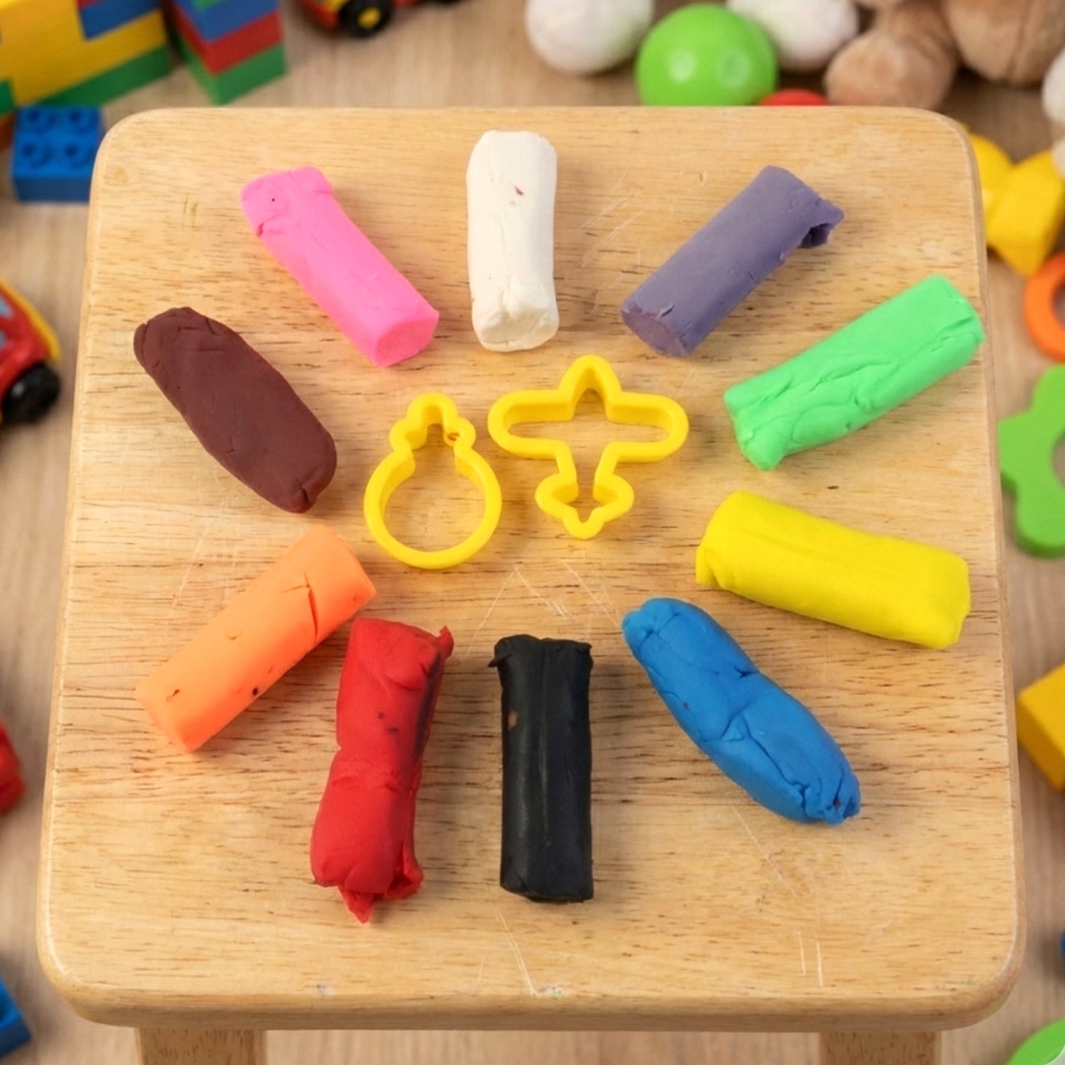 Soft modelling clay bucket set