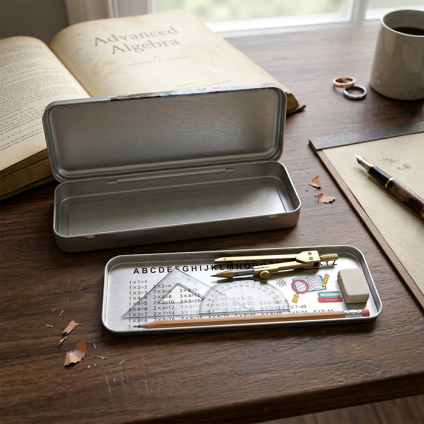 Multipurpose Printed Metal Pencil Box (1 Pc)