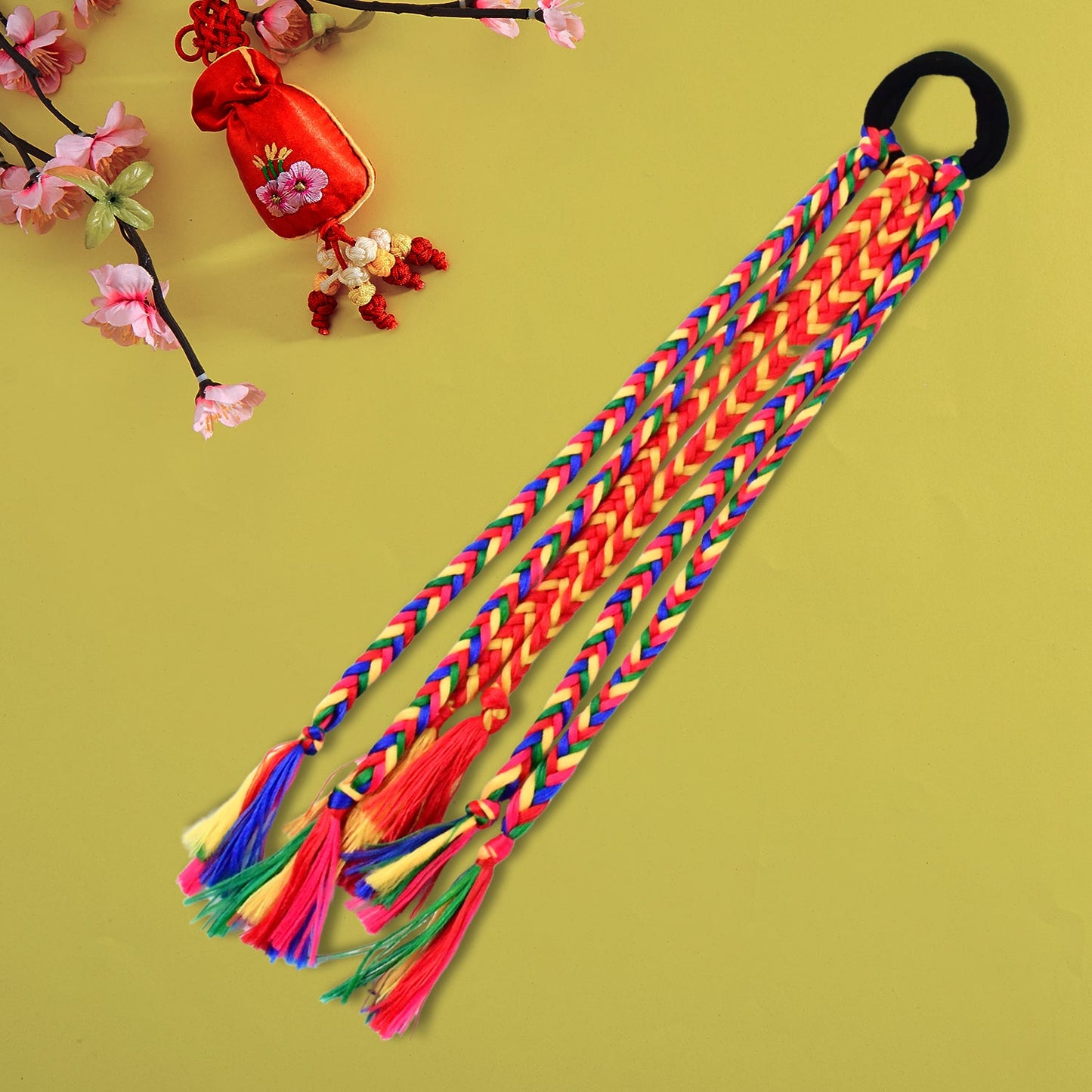 Multicolor Braided Hair Extension