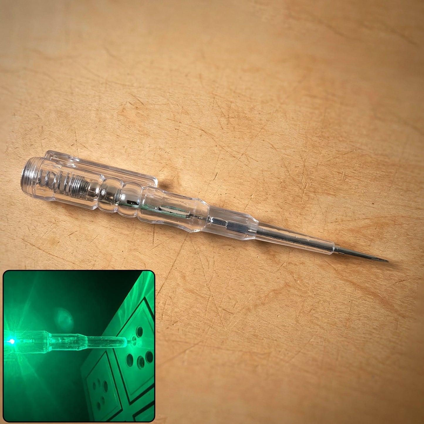 Electrical Detector Slotted Screwdriver With Small Batteries (1 Pc)