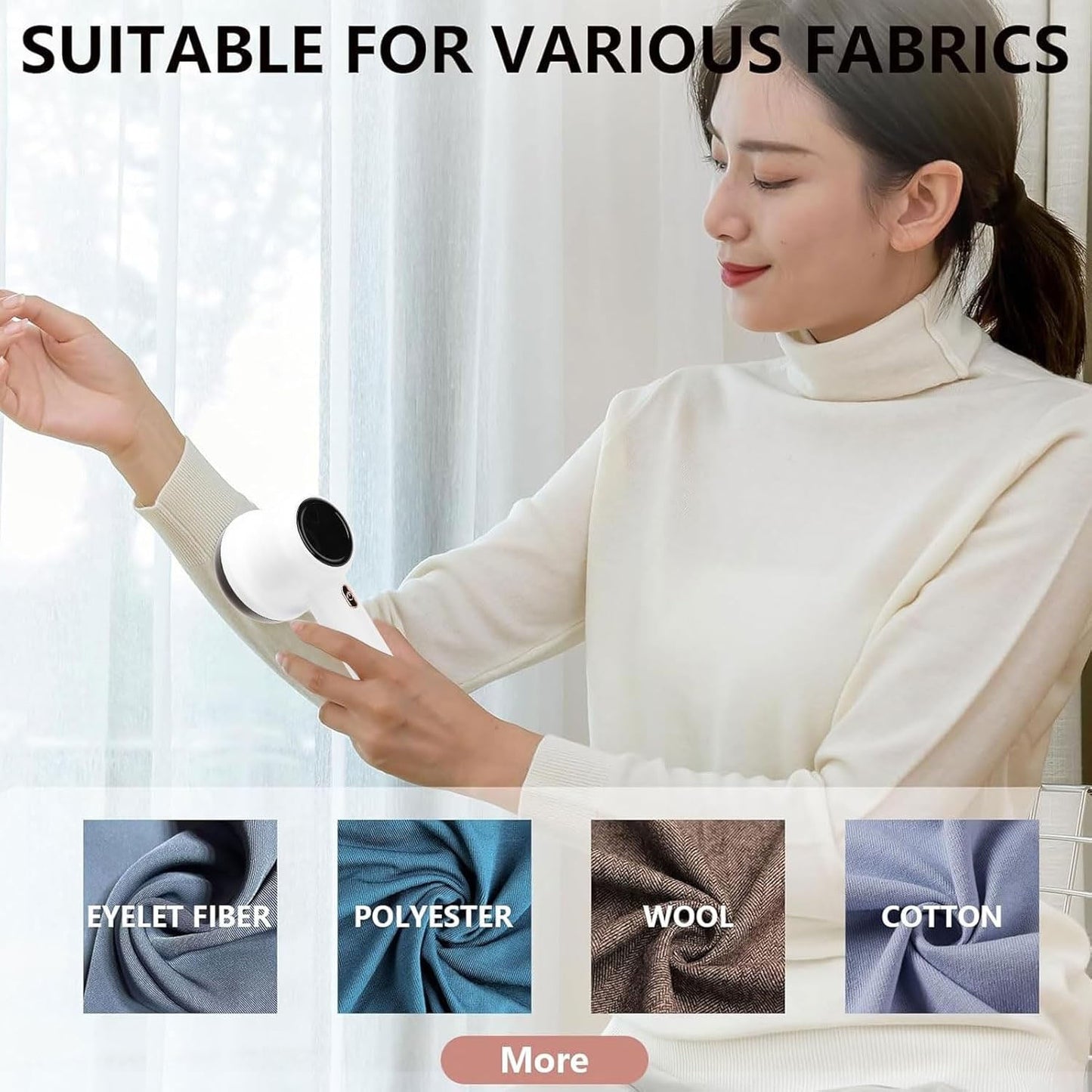 Rechargeable Fabric Lint Remover (1 Pc)