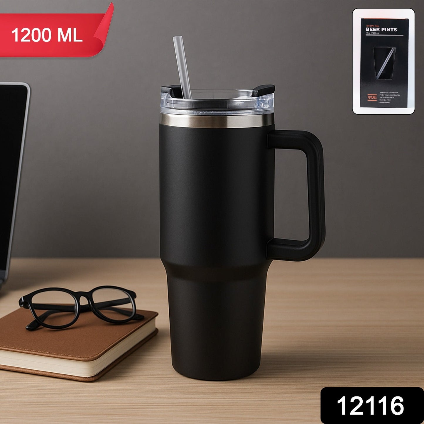 Mug with Straw