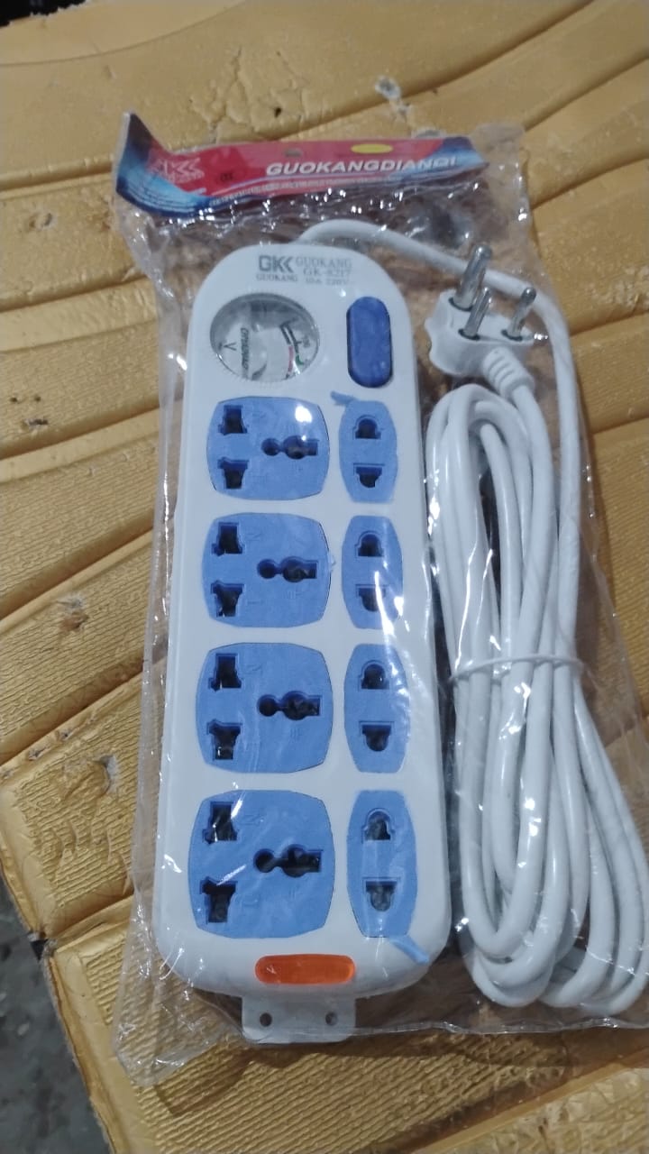Heavy Duty Multi 8 Socket Extension Board (1 Pc)